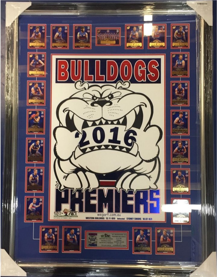 2016 Hot Foiled Framed Print & Premiership Cards